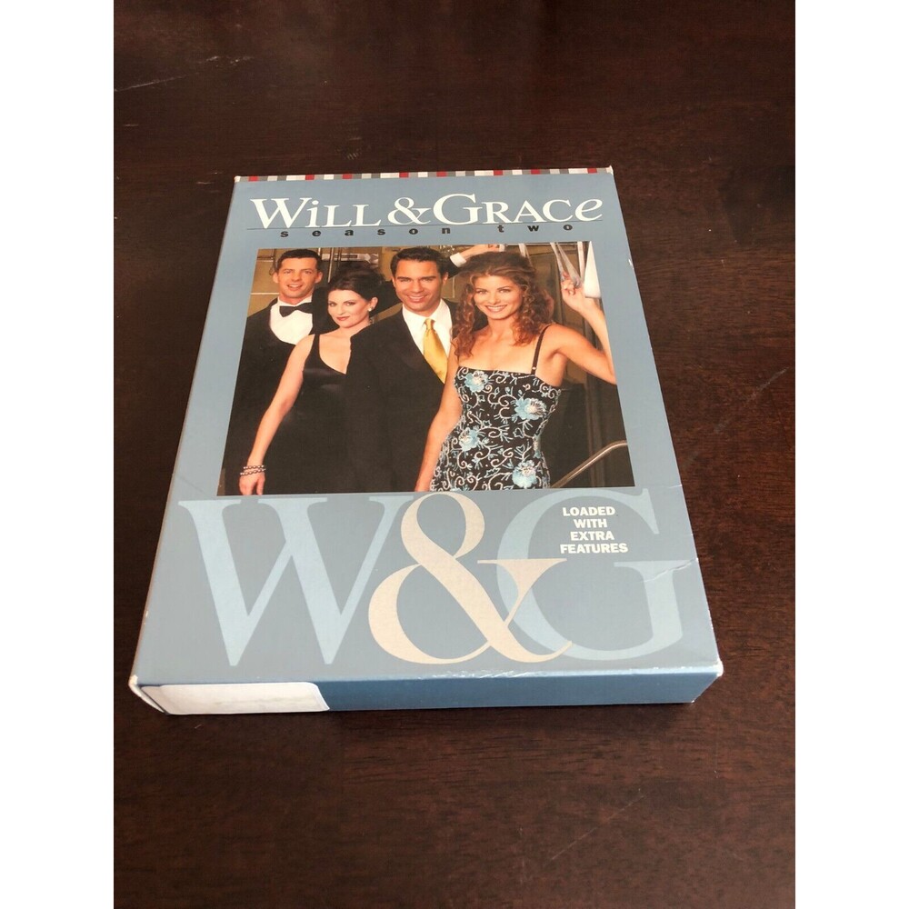 Will & Grace - Season 2 (DVD, 2004, 4-Disc Boxed Set) NBC TV Series Show